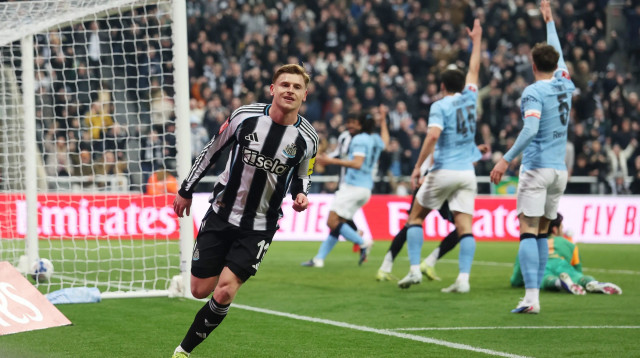 שחקן ניוקאסל הארווי בארנס (צילום: רויטרס)