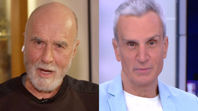 אברי גלעד עם יורם יובל בערוץ 12 (צילום: צילום מסך ערוץ 12)