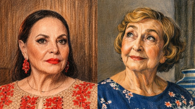 ליא קניג, גילה אלמגור (צילום: בינה מלאכותית)