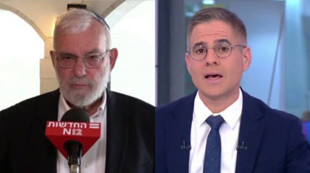 גדעון אוקו, יעקב עמידרור (צילום: ערוץ 12)