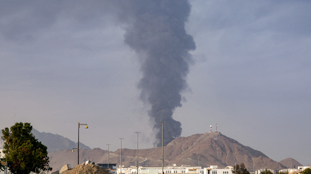 תקיפה איראנית באמירויות (צילום:  Fadel SENNA / AFP via Getty Images)