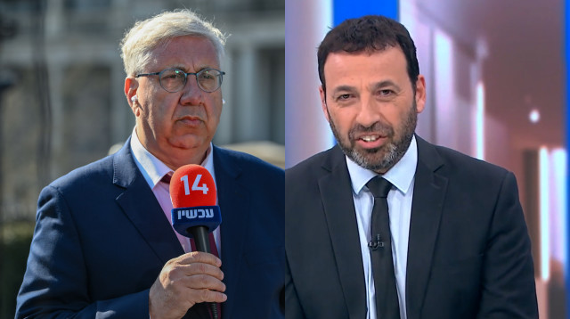 רביב דרוקר, יעקב ברדוגו (צילום: Arie Leib Abrams/Flash90, צילום מסך ערוץ 13)