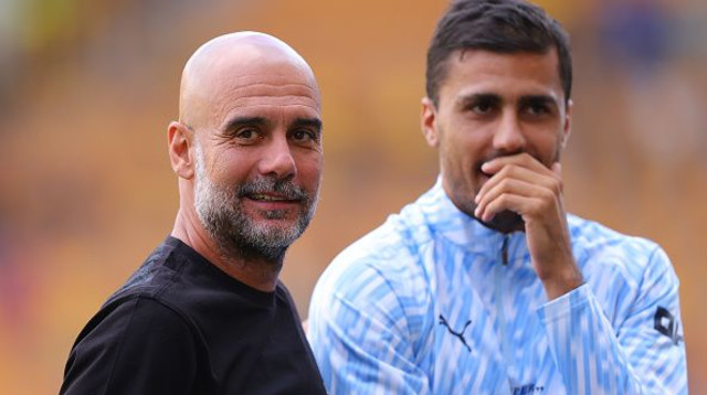 גווארדיולה ורודרי (צילום: Gettyimages)