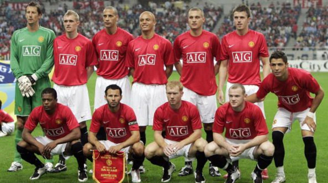 שחקני מנצ'סטר יונייטד. 2007 (צילום: Gettyimages)