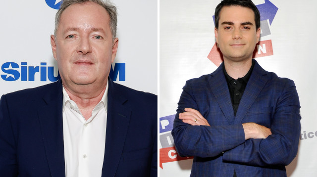 פירס מורגן, בן שפירו (צילום: Jason Mendez/Getty Images for FIJI Water, John Sciulli/Getty Images for Politicon)