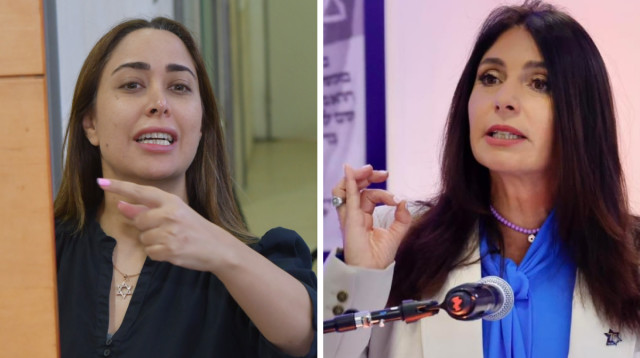 מאי גולן, מירי רגב (צילום: מרק ישראל סלם,אבשלום ששוני)