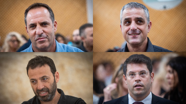 ברוך קרא, אודי סגל, מתן חודורוב, רביב דרוקר (צילום: חיים גולדברג פלאש 90)