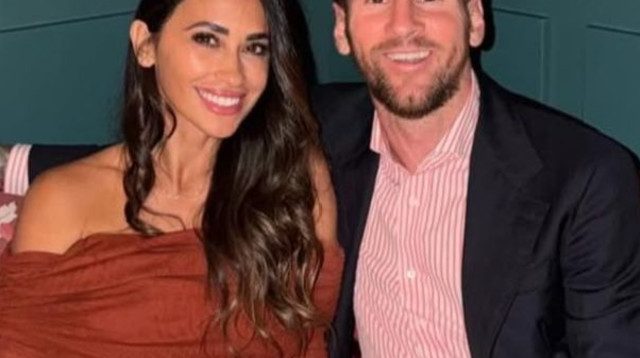 ליאו מסי ואשתו אנטונלה רוקוזו (צילום: מסך, אינסטגרם)