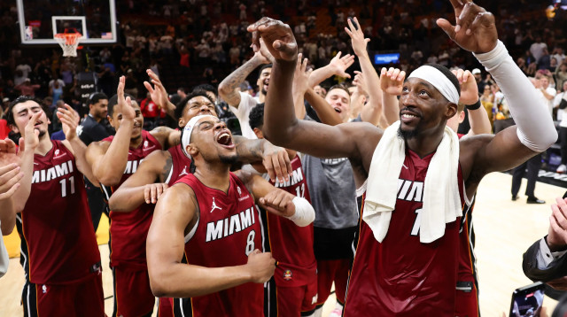 שחקן מיאמי היט באם אדבאיו (צילום: GettyImages, Megan Briggs)