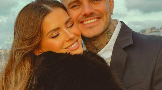 מאורו איקרדי וצ'ינה סוארס (צילום: מסך, אינסטגרם)