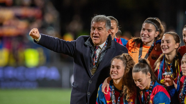 ז'ואן לאפורטה נשיא ברצלונה (צילום: GettyImages, Luciano Lima)