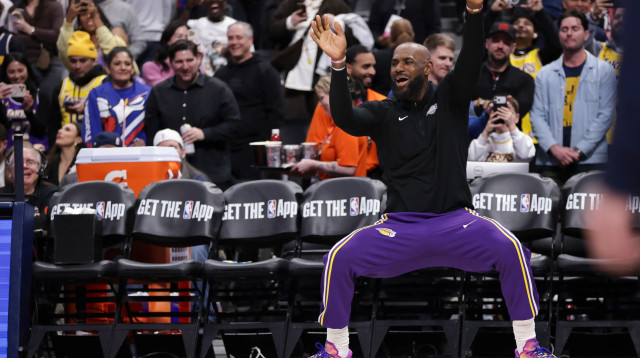 לברון ג'יימס שחקן לוס אנג'לס לייקרס (צילום: GettyImages)