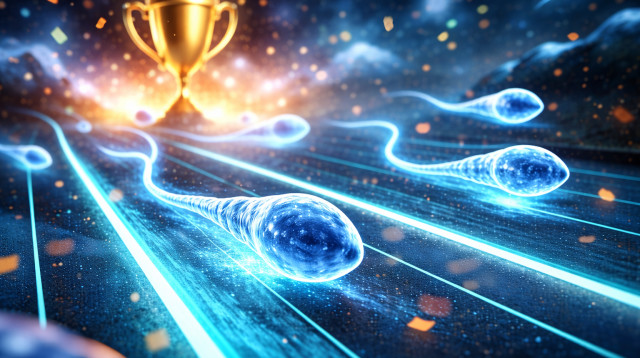 מרוץ הזרע (צילום: AI)