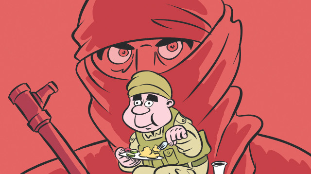  דז'ה וו. מרץ 1983, בעיר צור שבלבנון (צילום: איור: איציק סמוכה)