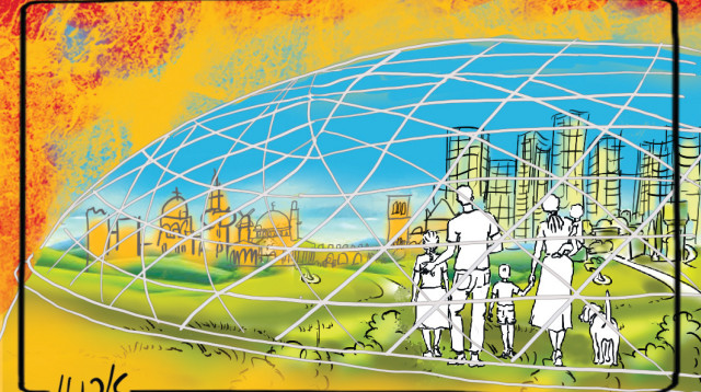 פערים עצומים בין ההגנה הביטחונית על העורף לבין הדאגה היומיומית לאותו העורף  (צילום: איור: ארנון קרמר)