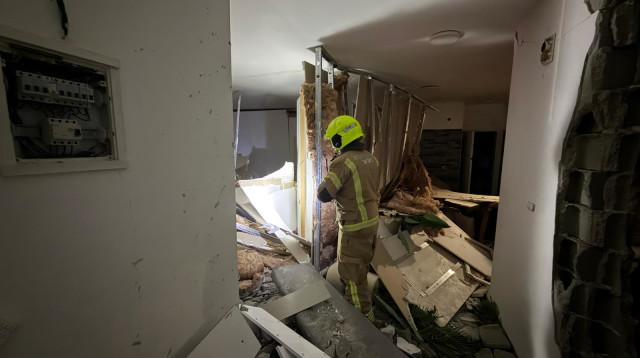 זירת הנפילה בזרזיר (צילום: כבאות והצלה מחוז צפון)