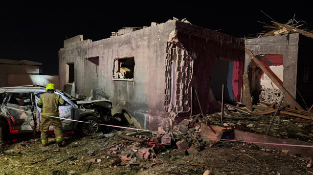 זירת הפגיעה בזרזיר (צילום: כב"ה צפון)