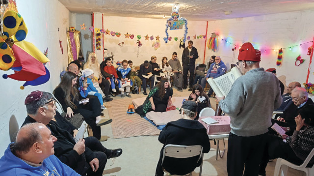 קבלת שבת במקלט (צילום: פרטי)