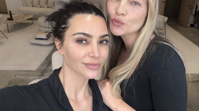 קרן ברטוב וקים קרדשיאן  (צילום: מתוך אינסטגרם)