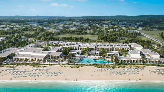 המלון שיבנה בחוף דור (צילום: הדמיה,יואל פגין אדריכלים)