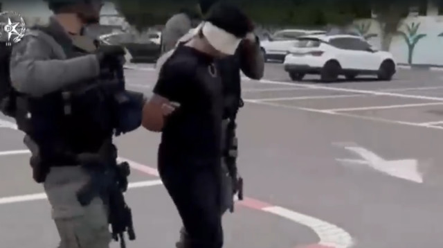 מעצר החשוד בתכנון פיגוע (צילום: צילום מסך)