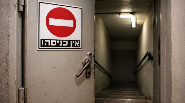 חסימת מקלט, הדמייה (צילום: AI)