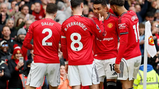 קאסמירו, קוניה, פרננדש ודלוט שחקני מנצ'סטר יונייטד (צילום: Richard Sellers/Allstar)