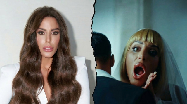 נסרין קדרי בקליפ "דרדלה" (צילום: עומרי לוי, צילום מסך יוטיוב)