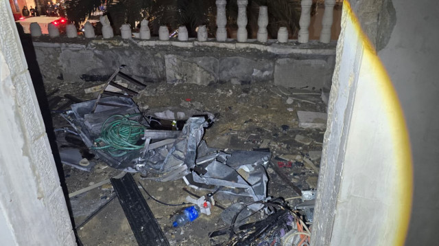 זירת נפילה בדרום השרון (צילום: שימוש לפי סעיף 27א')