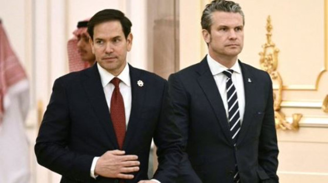 פיט הגסת', מרקו רוביו (צילום: צילום מסך רשת X)