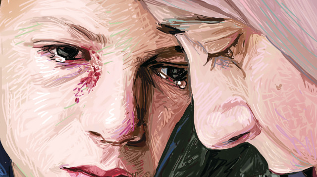 בני משפחת עודה (צילום: איור: אורי אינקס)