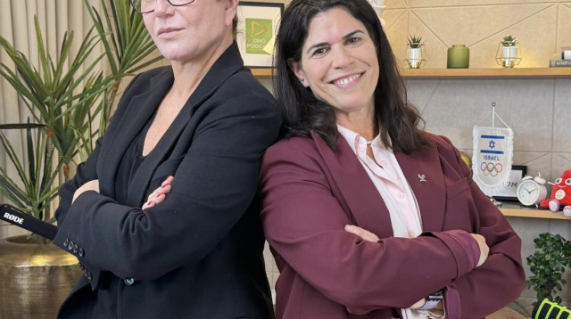 יעל ארד ורותי ברודו (צילום: באדיבות הוועד האולימפי בישראל)