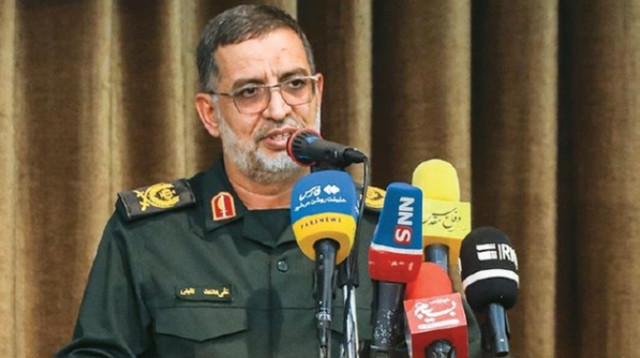 דובר משמרות המהפכה שחוסל עלי מוחמד נאיני (צילום: צילום מסך רשת X)