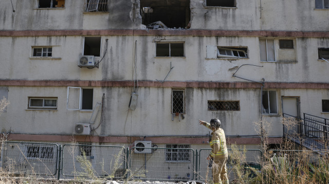 הרס בקריית שמונה (צילום: JALAA MAREY/AFP via Getty Images)