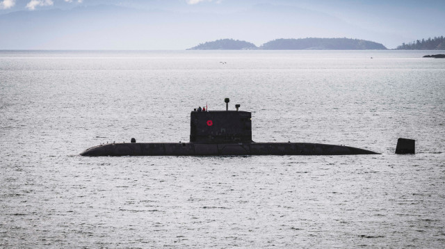 צוללת בריטית בגיברלטר (צילום: רויטרס)