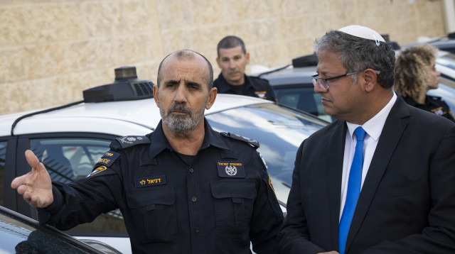 איתמר בן גביר ודני לוי (צילום: חיים גולדברג פלאש 90)