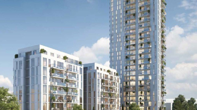 התכנית ברחוב אחד העם 3-17, יהושפט 4-8 ברמת גן (צילום: הדמיה: סטודיו הקוביה)