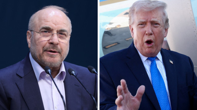 דונלד טראמפ,  מוחמד באקר קאליבאף (צילום: רויטרס)