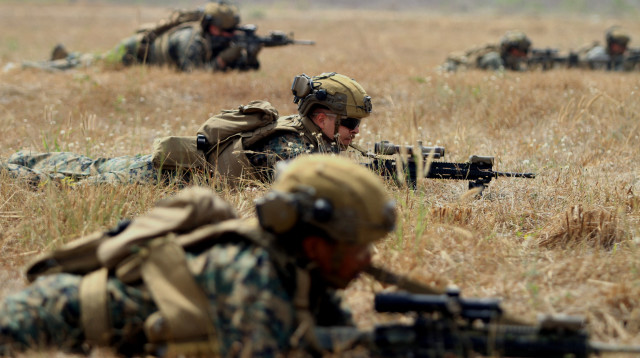 חיילי המארינס של צבא ארה"ב (צילום: רויטרס)