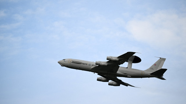 מטוס בואינג E-3 סנטרי של נאט"ו (צילום: רויטרס)