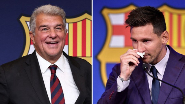 מסי ולאפורטה (צילום: Gettyimages)