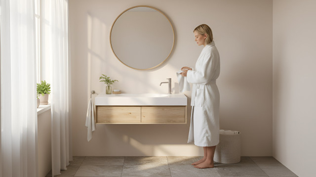 לפני שקונים: כך תבחרו כיור קוריאן אינטגרלי לארון אמבטיה (צילום: ליאוני קוריאן)