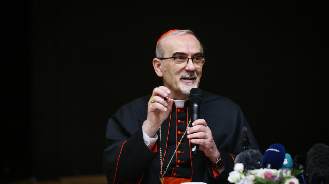 פיירבטיסטה פיצבאלה, הפטריארך הלטיני של ירושלים (צילום: ג'מאל עוואד, פלאש 90)