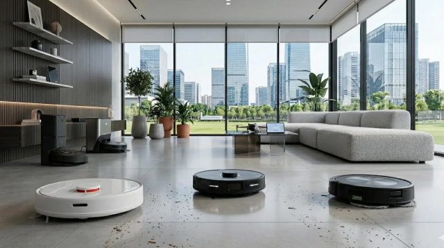 רובוטים לשאיבה ושטיפה (צילום: AI)