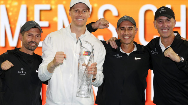 יאניק סינר בגמר מיאמי (צילום: GettyImages)