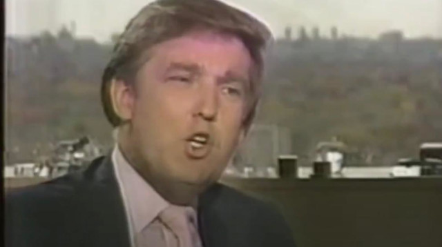 דונלד טראמפ מודל 1987 (צילום: צילום מסך, שימוש לפי סעיף 27א' לחוק זכויות יוצרים)