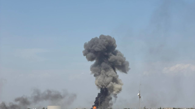 תקיפה באיראן (צילום: רשתות ערביות)