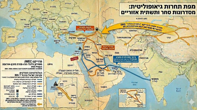 המזרח התיכון (צילום: AI)