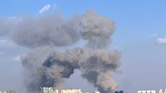 תקיפות בטהרן (צילום: רשתות חברתיות באיראן)