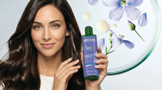 weleda שמפו שיער מסדרת היידרה שיין  (צילום: יח"צ)